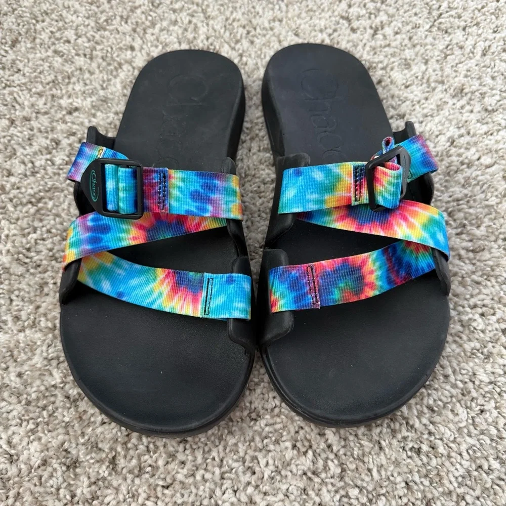 Chaco Chillos Slides in Tie Dye Size 11